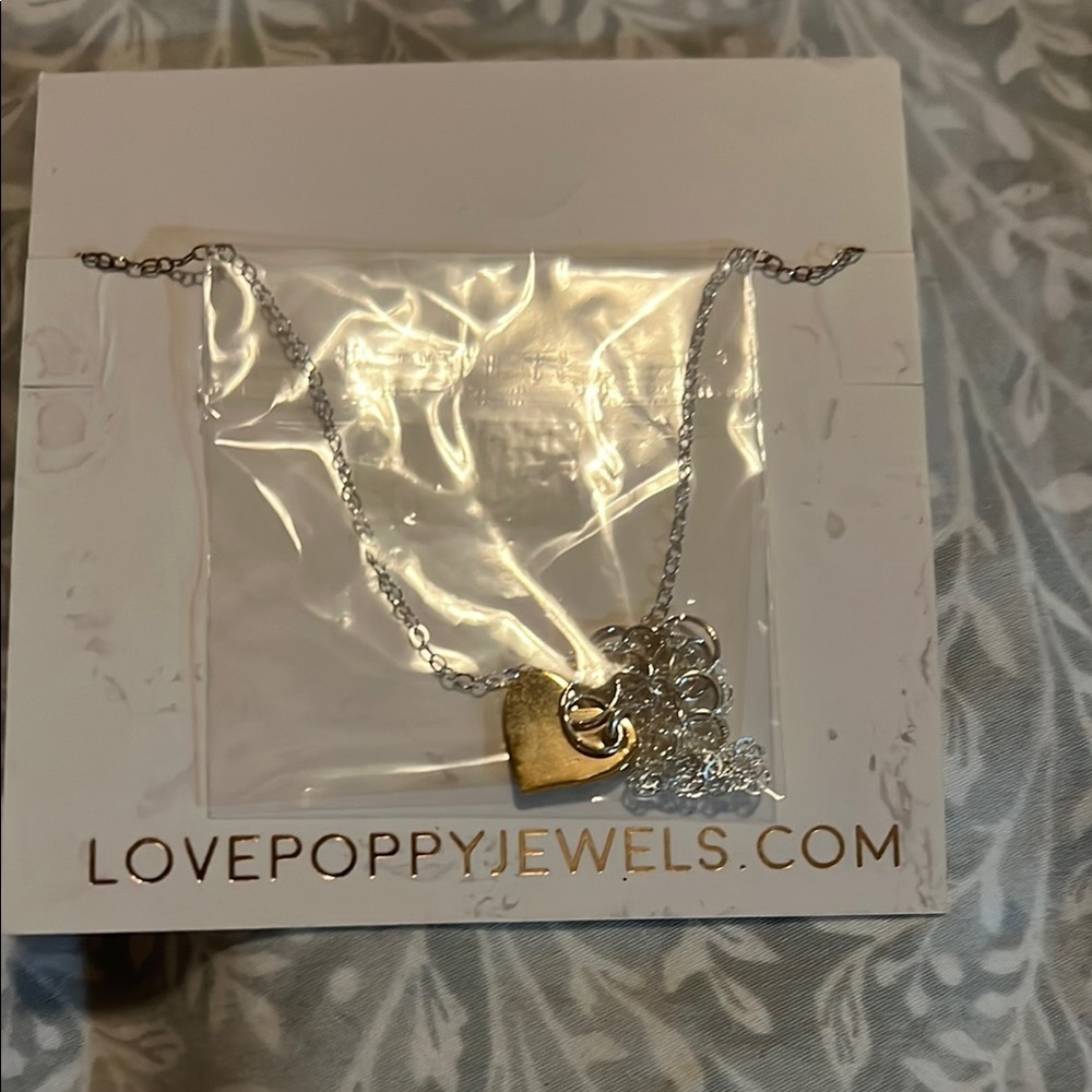 Love Poppy Silver Necklace with Ballon Dog Charm - Picture 3 of 3